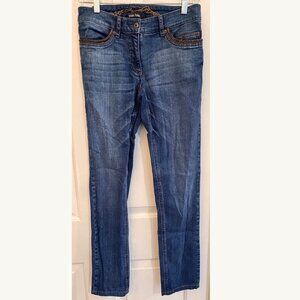 Marc Aurel Straight Leg Jeans Women’s 36 Braided Trim Pockets
